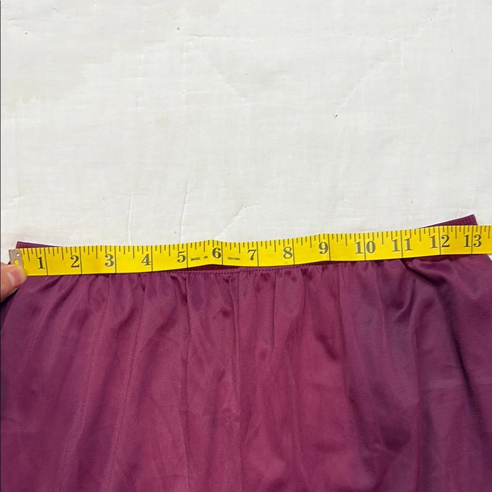 Vintage 90s Vanity Fair Purple Nylon Loungewear Set - V-Neck Top & Pants -‎ M